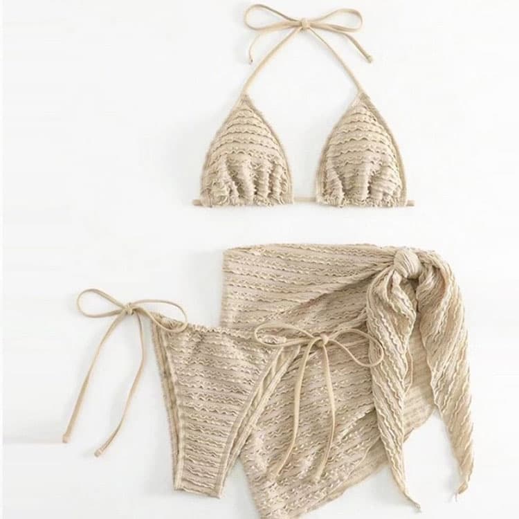 2024 Trendy Sexy Swimwear Three Piece Fashion Bikini Wholesale Swimming Beach Fashion Swimwear