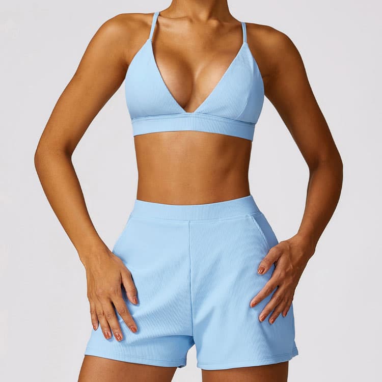 2024 Summer Sexy Quick Drying Breathable Tight Beautiful Back Short Women Yoga Wear