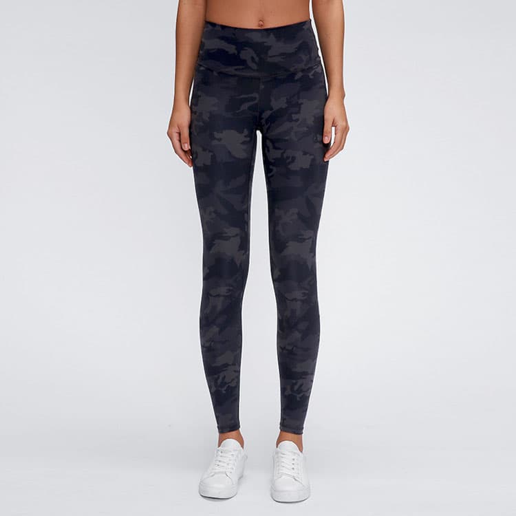 Women Nude Yoga Pants  High Waist Hip Lifting Running Tights Skinny Pants Elastic Brushed Yoga Leggings