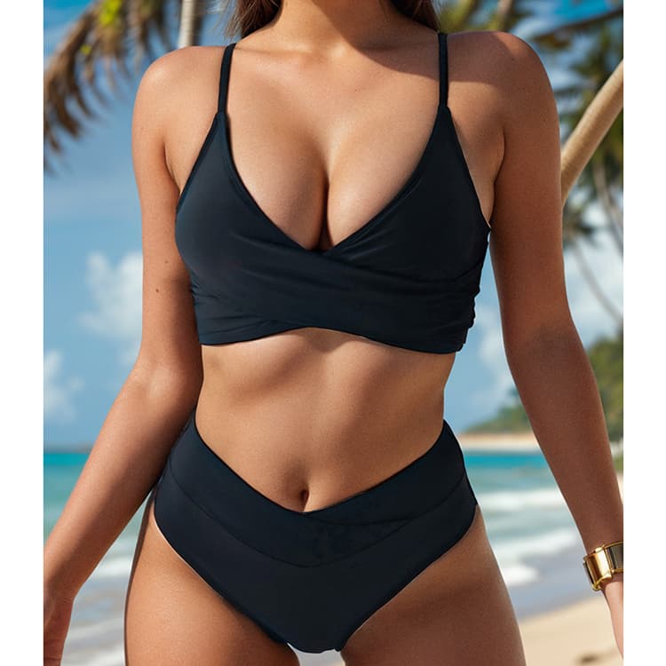 2024 Swimwear Two Piece Bikinis Set High Waist Beachwear Women Sexy Swimwear & Beachwear