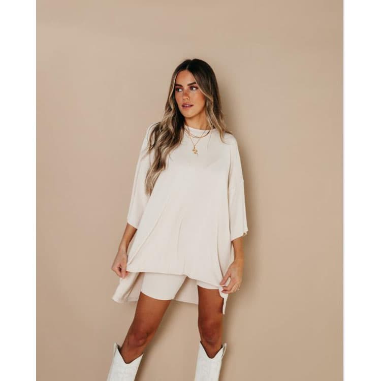 2024 New Fashion Solid Pullover Knitted Crop Top Plus Size T-shirt and Pant Women Two Pieces Sets