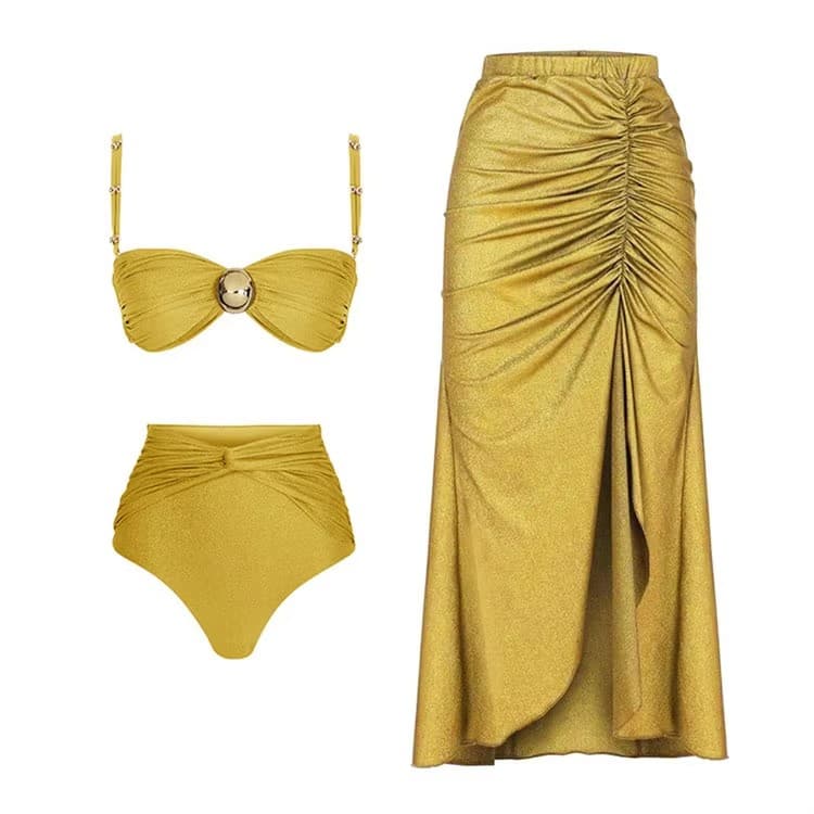 Factory Direct Sales 2024 New Style Split Swimsuit High Waist Bikini Beach Vacation Bikini for Women