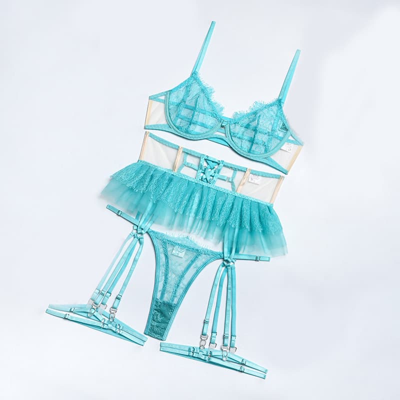 Hot Lady Fashion Sexy Lingerie Women Underwear 3 Pieces Sets