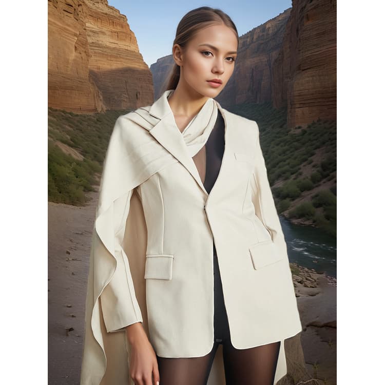 2025 Spring New Suit Jacket Fashion High End Jacket Hundred Hollow Shawl Suit Jacket Women