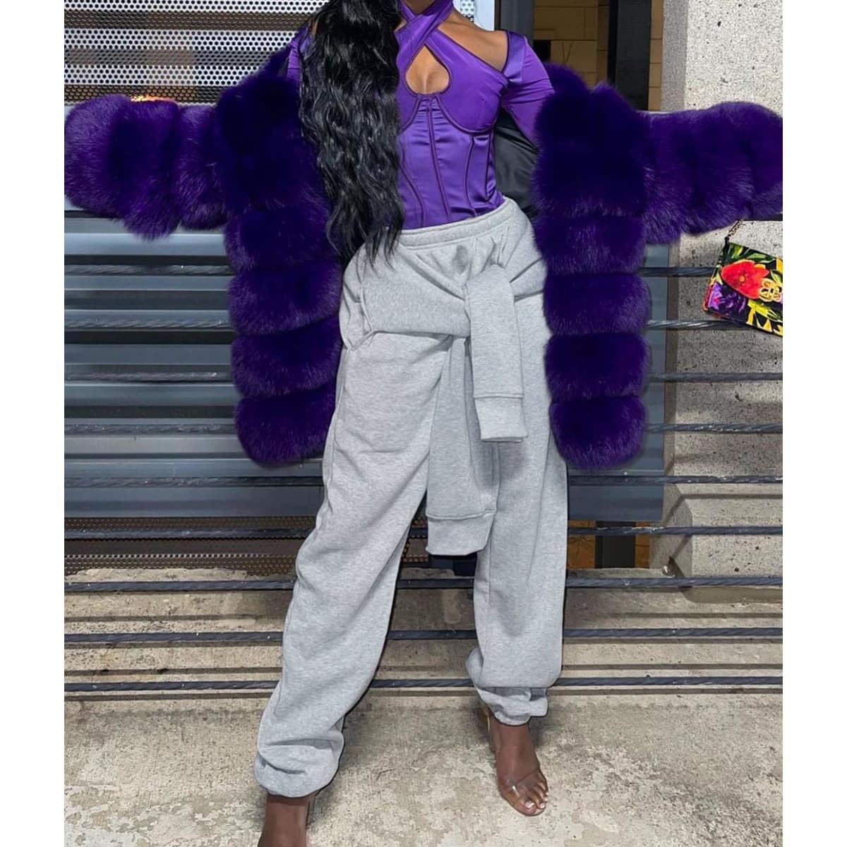 Nightclub Fashion Casual Pants Fake Sweater Tie Sleeve Pocket Casual Sports Guard Pants