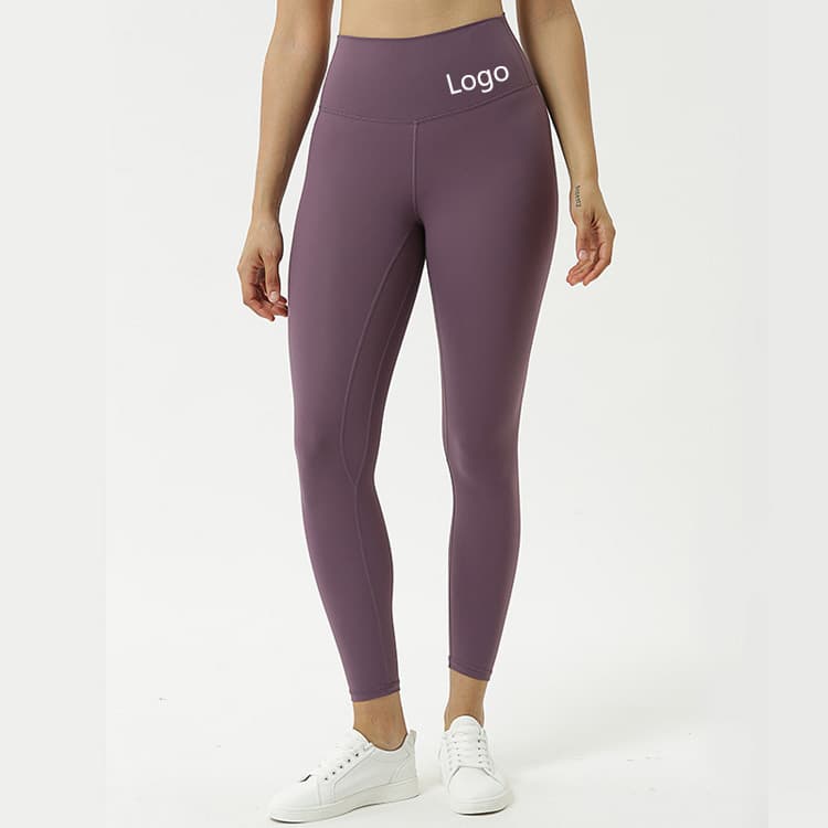 XS-XL 80 Nylon 20 Spandex High Quality Double Sided Brushed Yoga Pants Nude Feeling Antibacterial Yoga Leggings