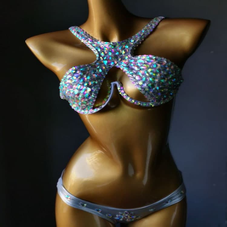 Luxury Fashion Sexy Bikini 2 Piece Set 2025 New Diamond Bikini Nightclub Suit