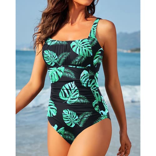 New Black White Color Blocked Bikini Bow One Piece Swimsuit Fashionable Bikini Set for Women