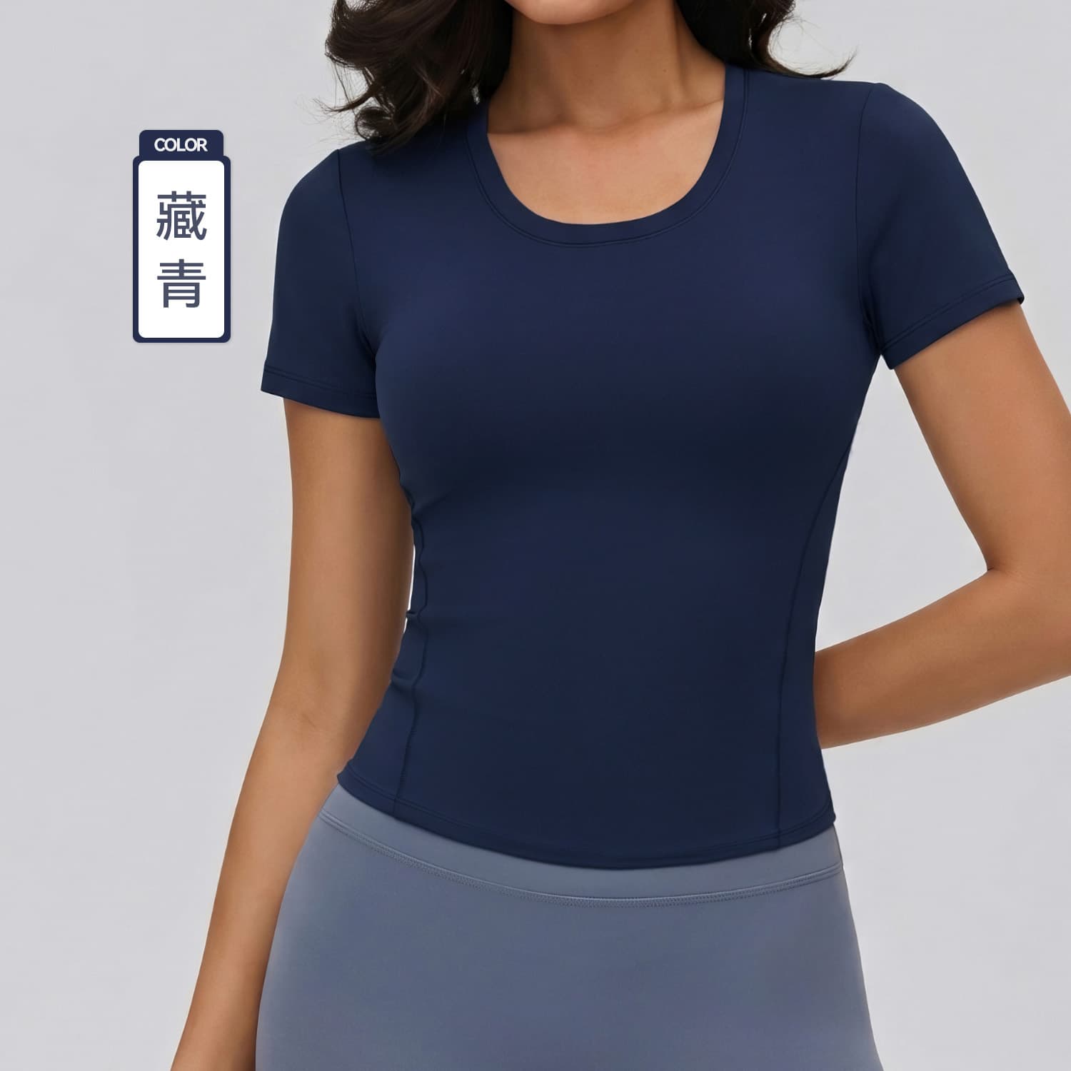 High-end Yoga Clothing Short Sleeve Top Women Skin-friendly Soft Breathable Fitness Clothing Stretchy Comfortable Pilates Sports T-shirt