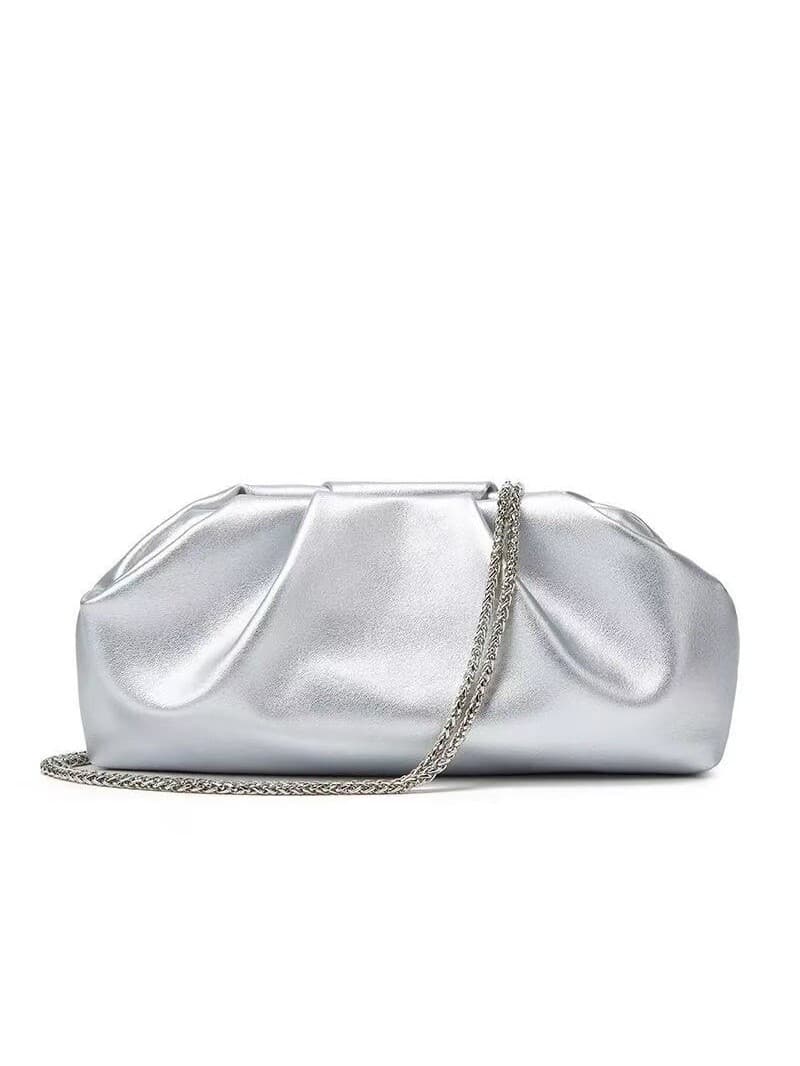 2026 New Folding Chain Convenient Shoulder Bag Women's Premium Niche Messenger Bag All Match Dinner Bag