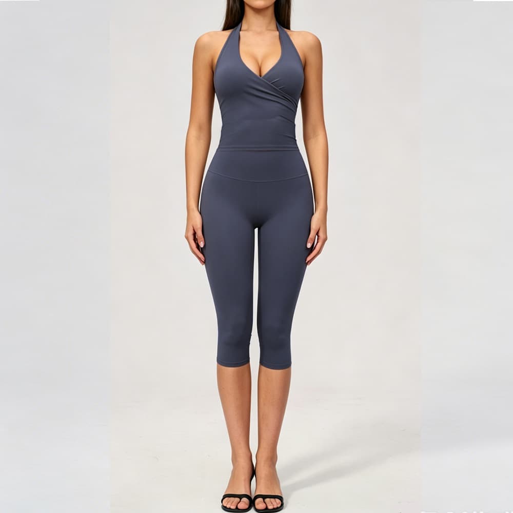 European And American Cross-border Loose Casual Fashion Suit Women Brushed Yoga Set Outdoor Sports Two-piece Set 3109