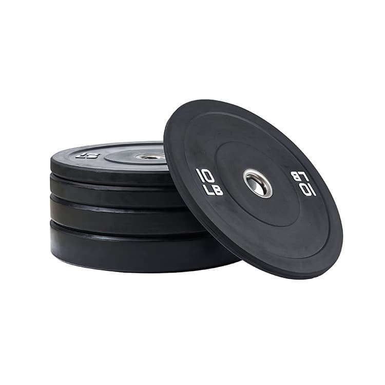 Black Full-film Weight Plates For Home Fitness, Hand-grabbing Barbell Plates, Rubber Barbell Plates, Competitive Full-rubber Barbell Plates