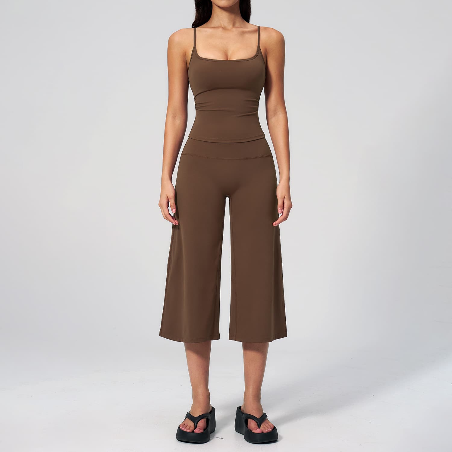 New Strappy Yoga Vest High Waist Speed Dry Casual Pants Running Outdoor Yoga Clothing Suit Women 5555