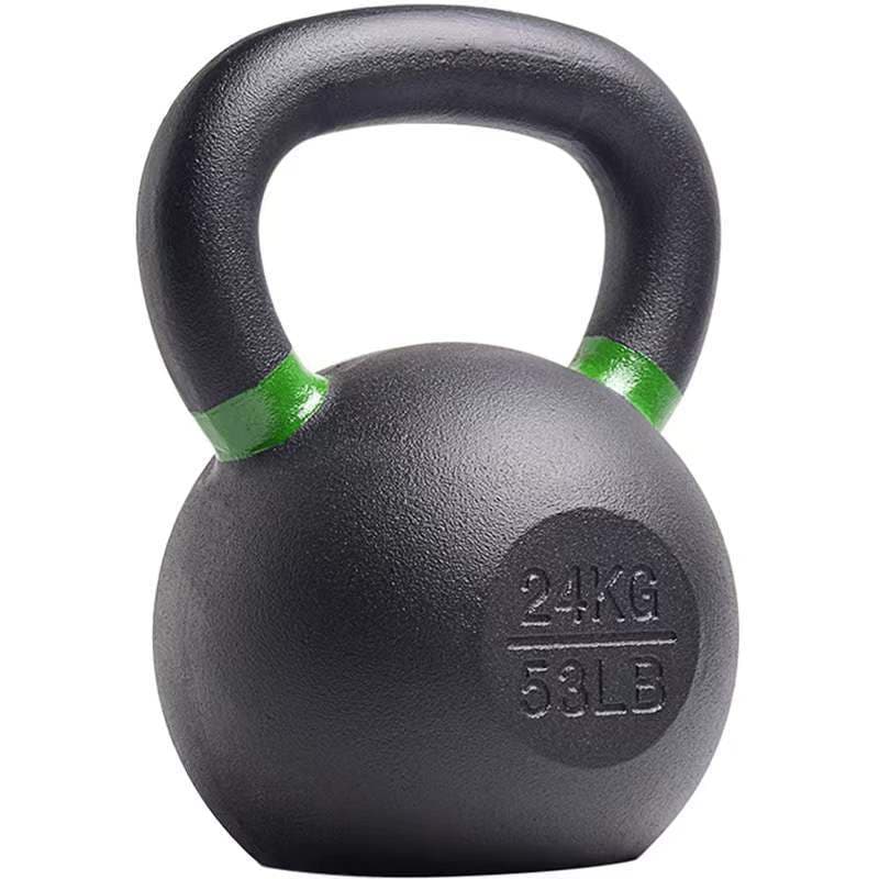 Solid Cast Iron Kettlebells, Fitness And Competitive Cast Iron, Painted Yoga Kettlebells With Colorful Ears, Gym Kettlebells With Colorful Ears, Spray-painted Kettlebells