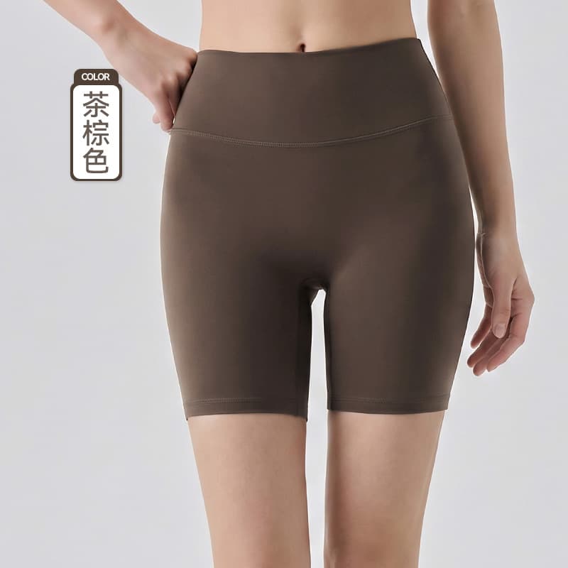 Side-less Seamless Three-point Yoga Pants Women Nude Feeling High Waist Abdomen Fitness Pants Pilates Peach Hip Lifting Fitness Three-point Pants