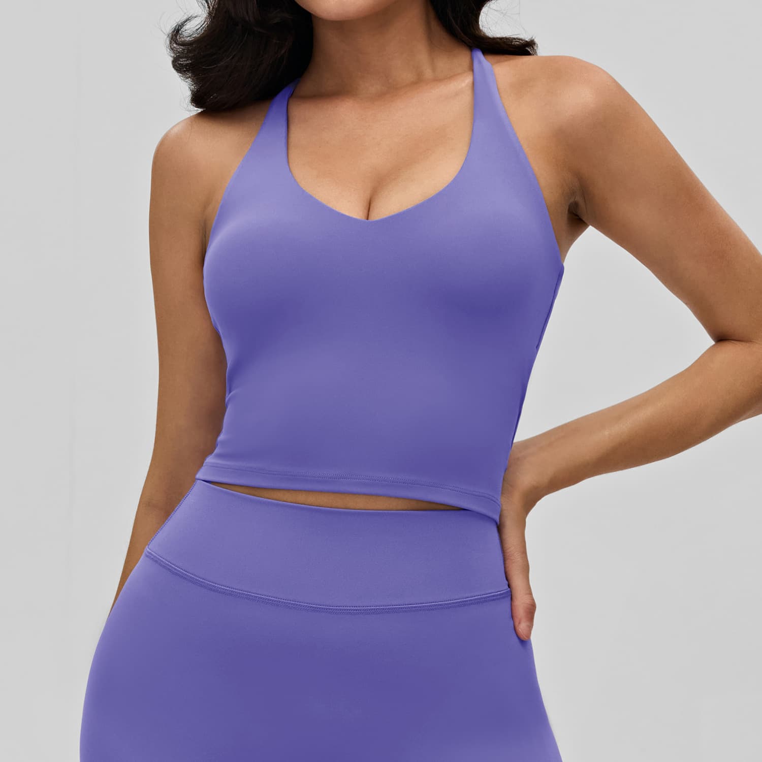 European And American Cross-border Yoga Vest Women Removable Chest Pad Sexy Sling Back Yoga Vest Outer Wear Fitness Top
