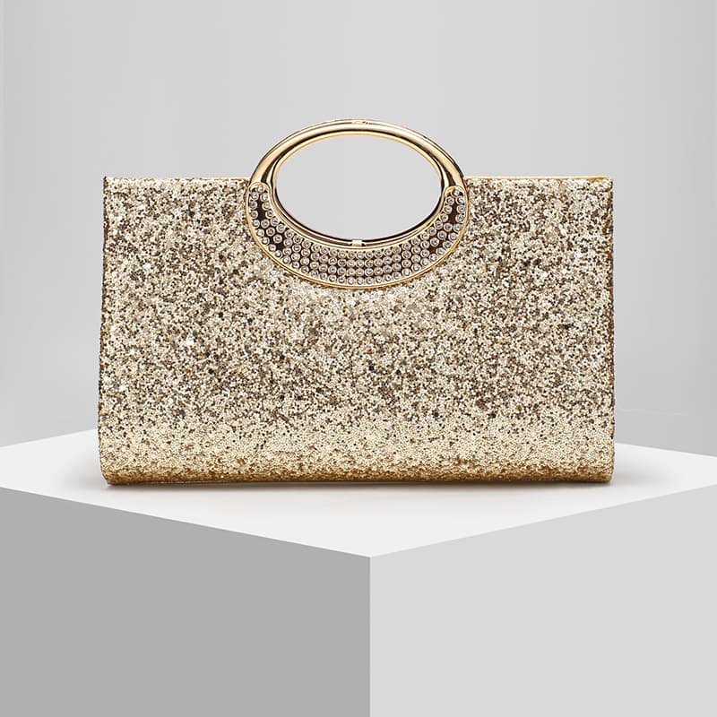 Cross-border Amazon Thumbs-up New Dinner Bag Shiny Handbag Rhinestone Banquet Handbag Dress