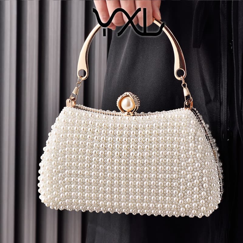 Strictly Selected Elegant Pearl Dinner Bag Celebrity Cheongsam Dress Bag Party Handbag Cross-border Exclusive For Manufacturers