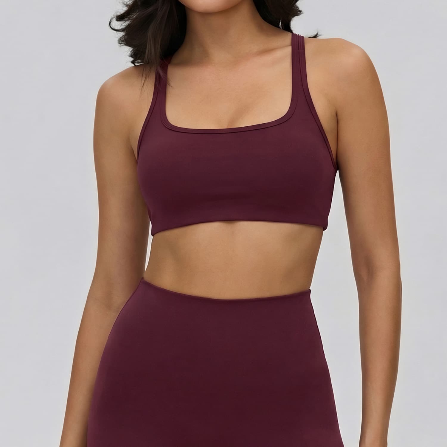 Cross-border Sports Lingerie Women Detachable Chest Pad Tight Back Yoga Bra Running Outer Wear Training Fitness Vest