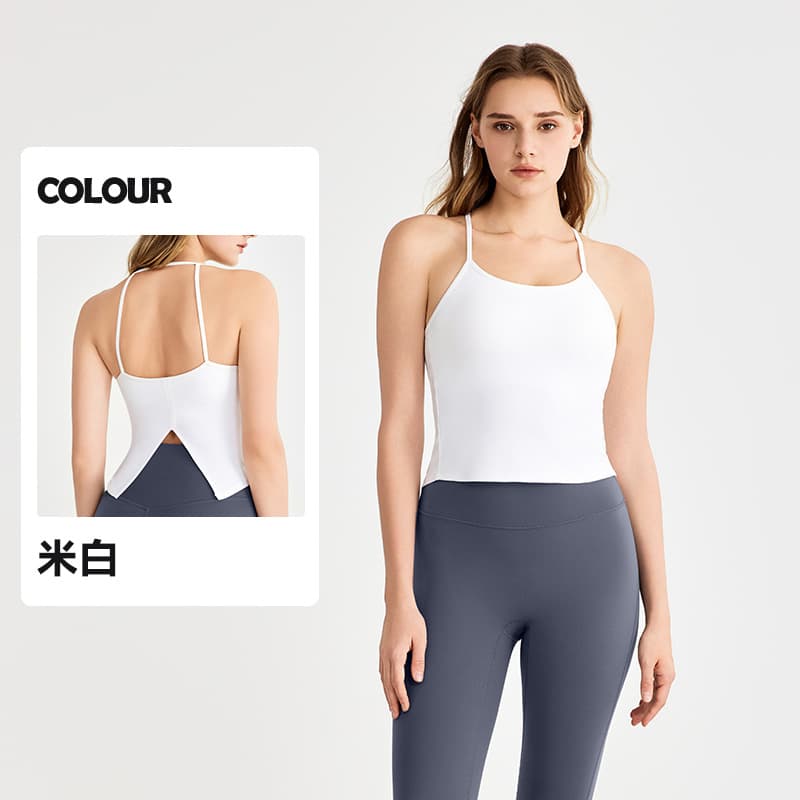 Cross-border European And American Yoga Clothes Vests Women With Chest Pads Fashion Pilates Fitness Underwear Sexy Back Straps Bra