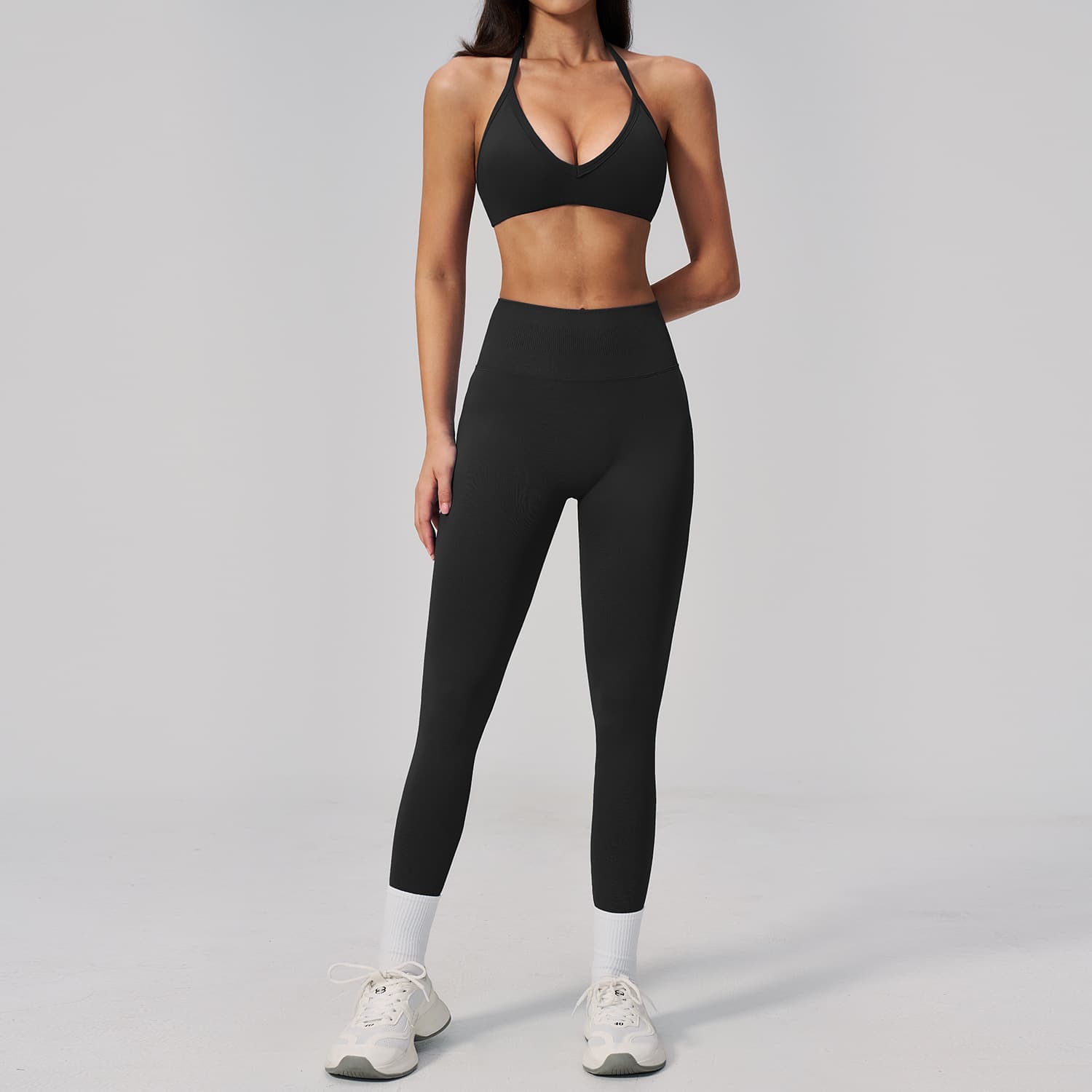 New Cross-border Breathable Quick Dry Yoga Suit Women's Slim Back Exercise Outerwear Running Exercise Suit 3595
