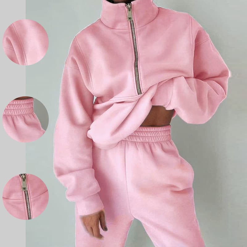 2026 New Spring Women's European And American Women's Sports Suit Street Fleece Casual Fashion Sweatshirt Set