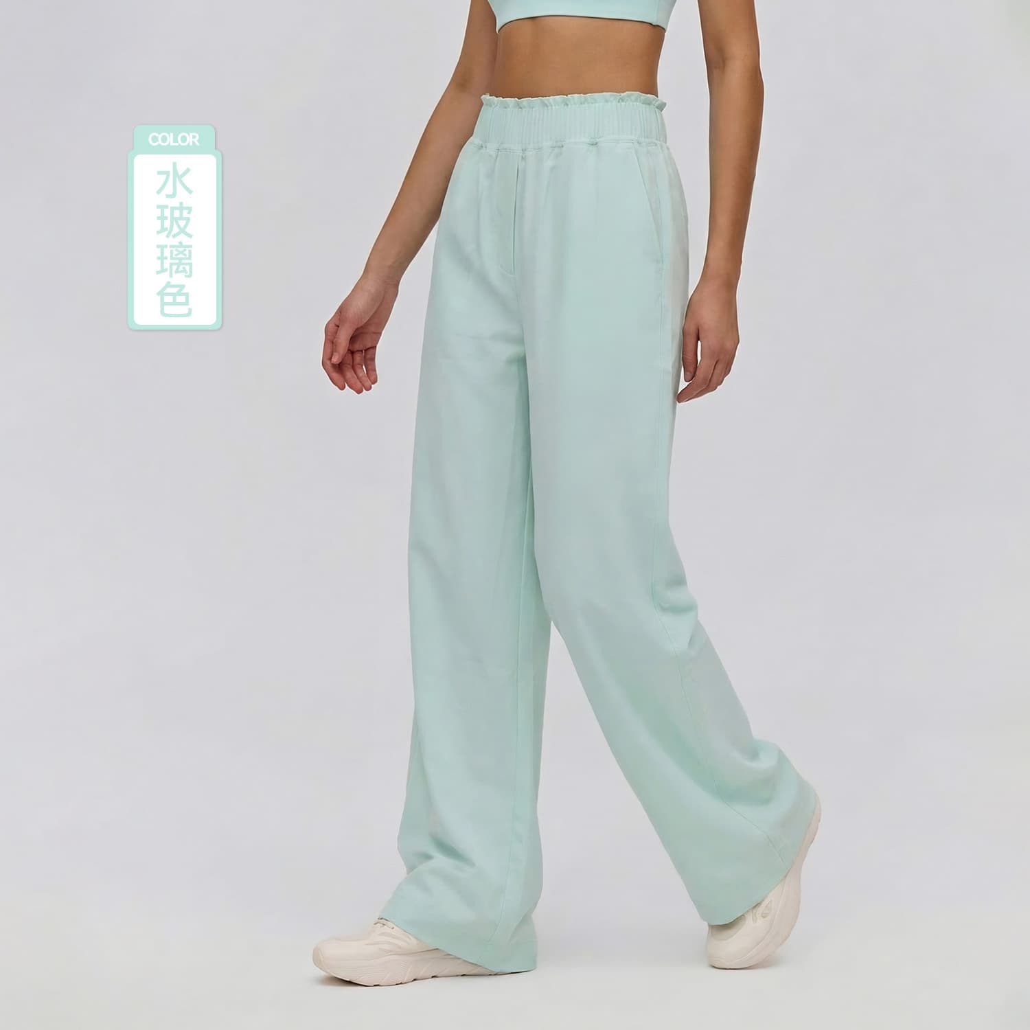 Pilates Loose Sports Pants Women's Sagging Lightweight Breathable Casual Pants High-end Comfort Training Straight Wide Leg Pants