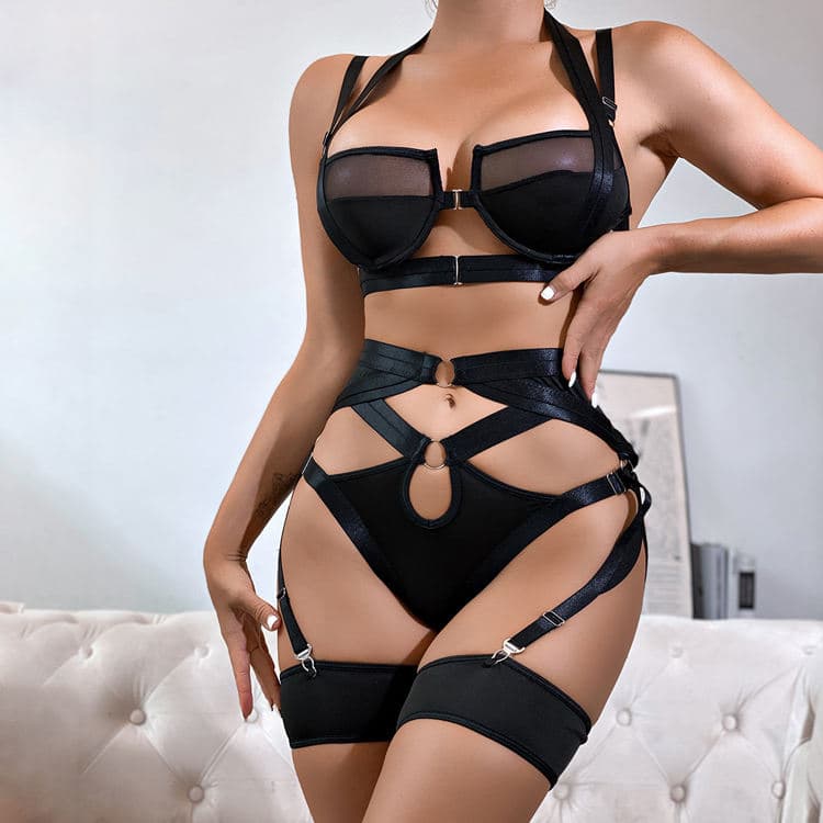 2023 Hot Sale Black Lingerie Suit Nightclub Gather Sexy Lingerie Vendor