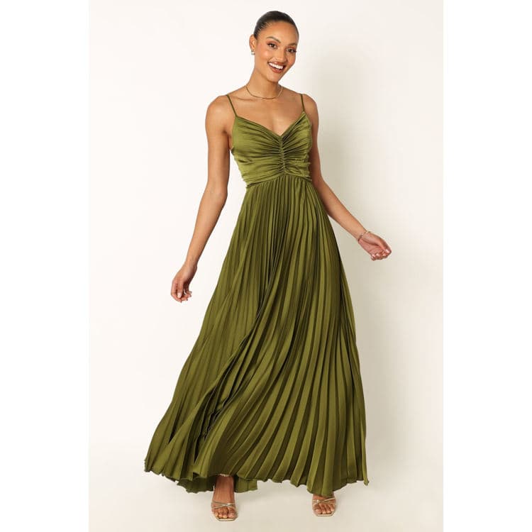New Summer V-Neck Elegant Dresses Sexy Spaghetti-Strap Backless Pleated Dresses