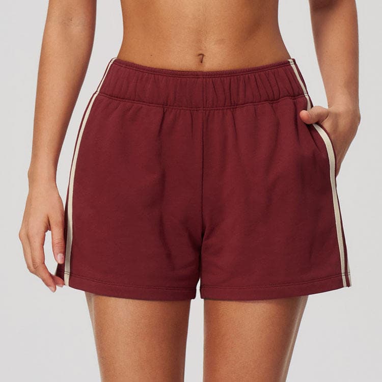 Shorts- Wine red