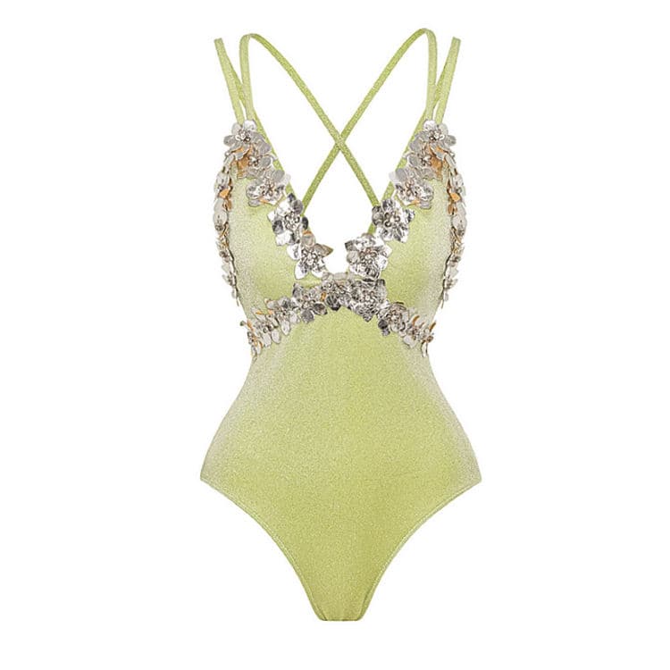 green bikini