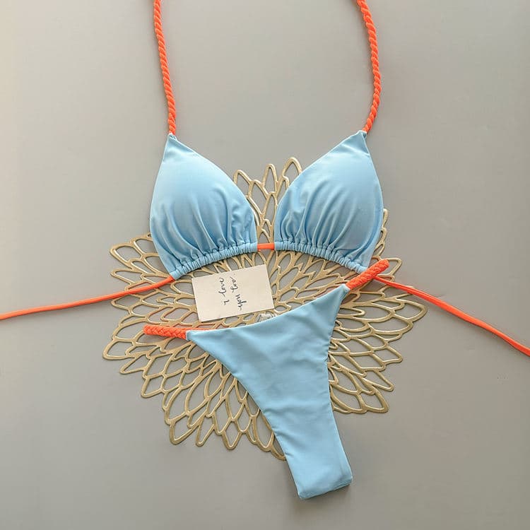 Best-Selling Hot Spring Bikini Sexy Vacation Swimwear Beach Thong Swimsuit