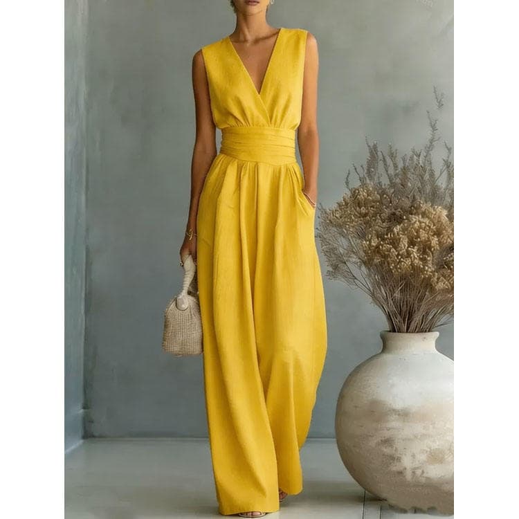 Yellow sleeveless