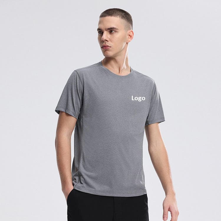 M-4XL Professional Quick Drying Top Men's Outdoor Sports Casual Round Neck Stretch Running Short Sleeve T-shirt