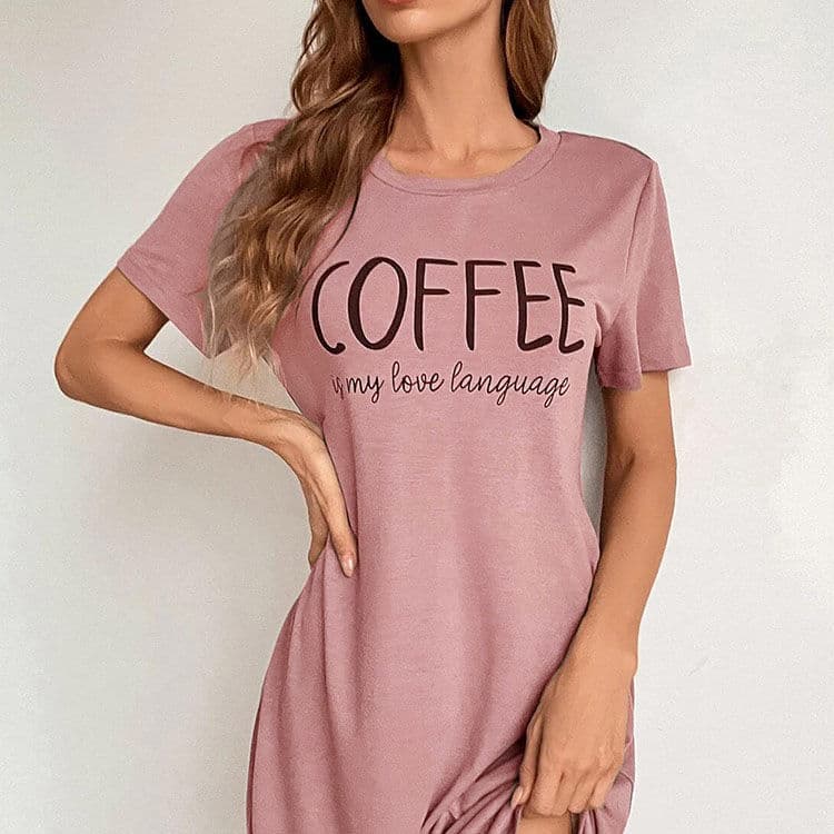 2023 New Fashion Dress Ladies Summer Loose Pajamas Women Homewear Dress