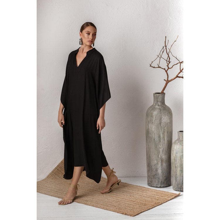 Soild Silky Polyester Vacation Robe Bikini Sunscreen Long Dress Oversize Women Beach Cover Ups