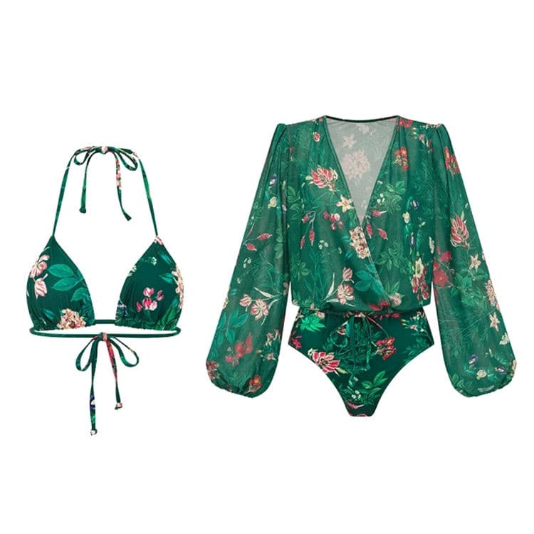 Green swimsuit