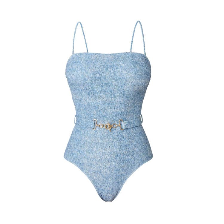 Blue bikini