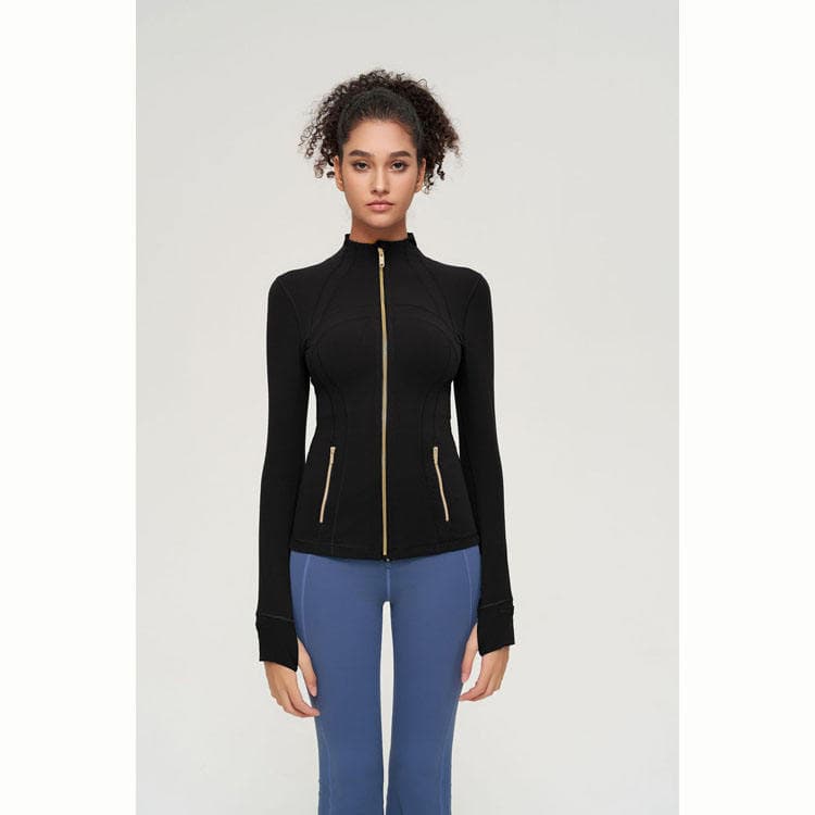 Black+gold zipper