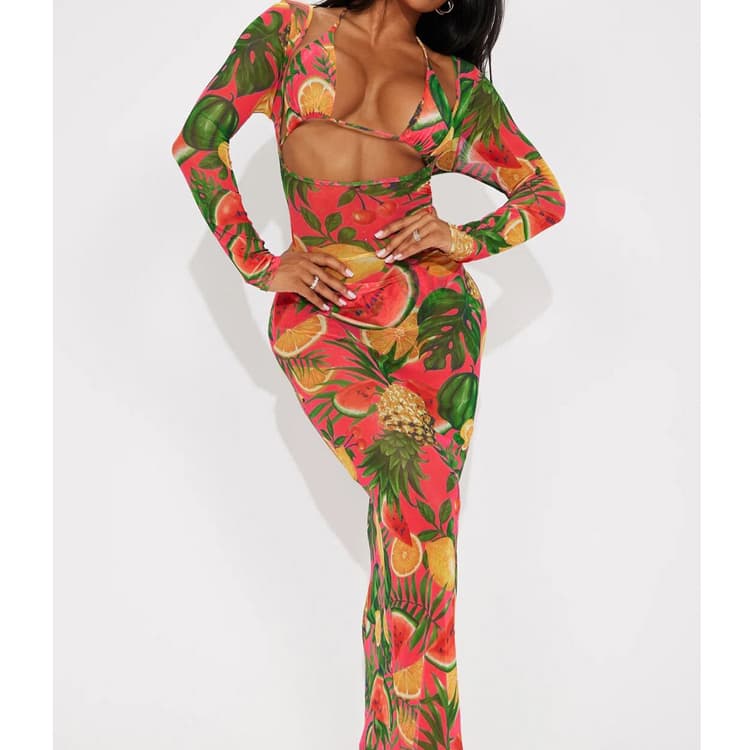Wholesale Customized 2025 New Bikini Swimsuit Sexy Tight Three Piece Swimwear
