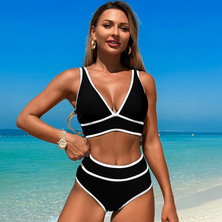 Customized Fitness Bikini New High Waist Bikini Swimsuit