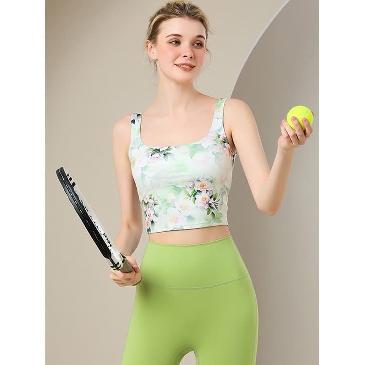 Summer Personalized Colorful Print Slim Fit Hip Lifting Small Sexy and Elegant Women Yoga Set