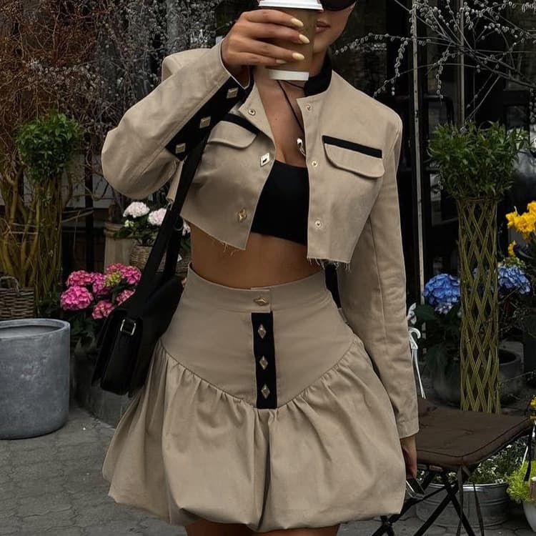 2025 New Daily Commuter Simple Fashion Women's Suit High Quality Pretty Suit