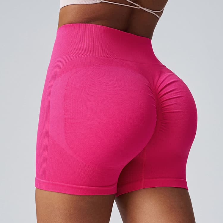 High Waist Tummy Controlling Women Outerwear Fitness Shorts Summer Thin Style Anti Exposure Peach Hip Yoga Shorts