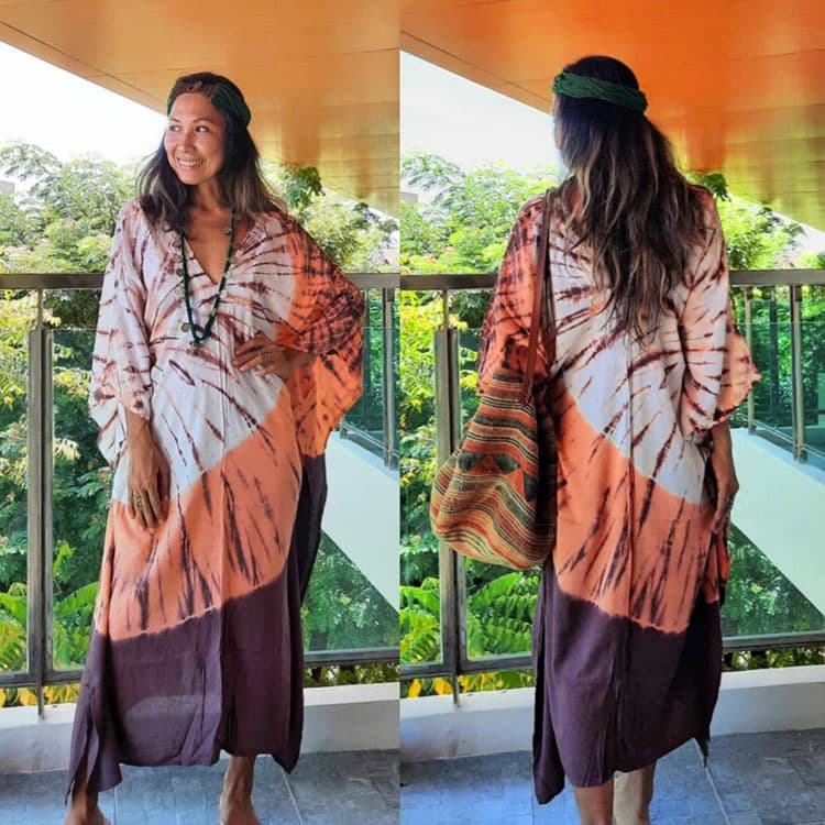 Wholesaler Loose Position Printed Holiday Long Dress Women Bikini Sun Shirt Beach Sexy Cover Ups