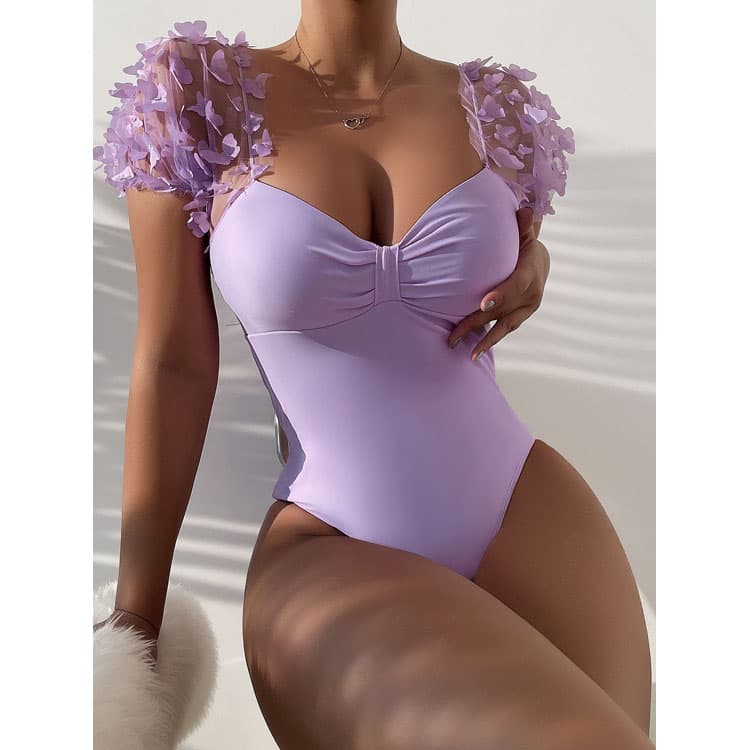 2024 New Fashion Swimsuit With Chest Pad Sexy One Piece Bikini for Women