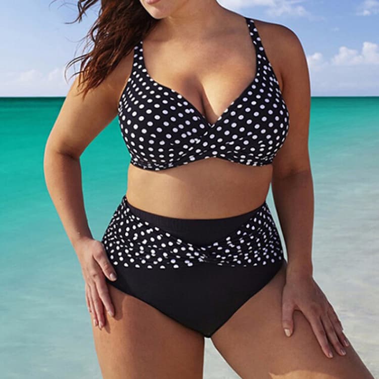 Plus Size Rhinestone Shiny Bikini Two Piece Sexy Luxury Big Size Swimsuit 2024 New Style Diamond Beach Wear