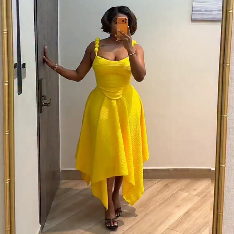 2026 New Sweet & Fresh Solid Color Skirt Set Sexy Strap Tank Top & High Waisted Skirt Two Piece Set