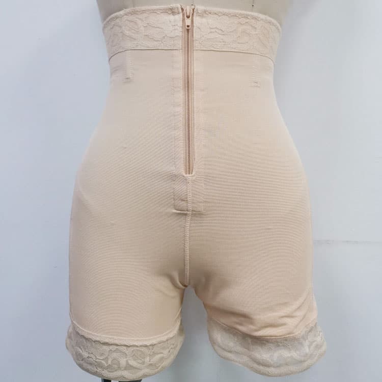 Hip Lift Breathable Tummy Tuck Shapewear Zippered Easy to Put on and Take off Body Shaper Shorts