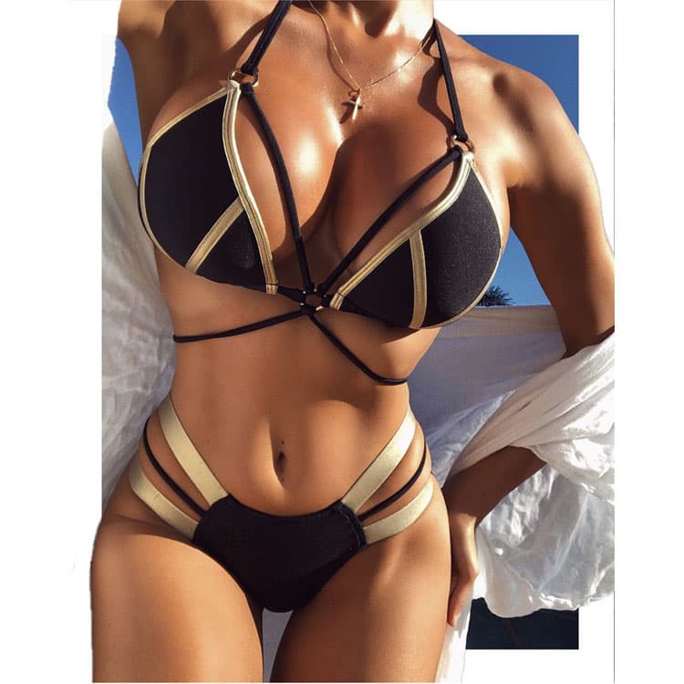 Beach Wearing String Bikini Ladies Sexy Swimsuit Women Two Piece Swimsuits Bikini for Girls